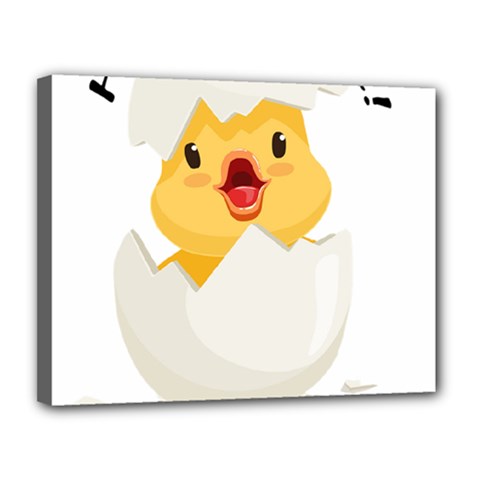 Cute Chick Canvas 14  X 11  (stretched) by RuuGallery10