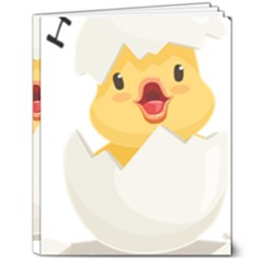 Cute Chick 8  X 10  Hardcover Notebook by RuuGallery10