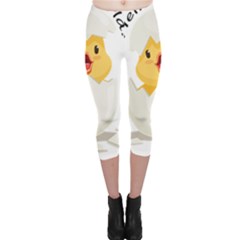 Cute Chick Capri Leggings  by RuuGallery10