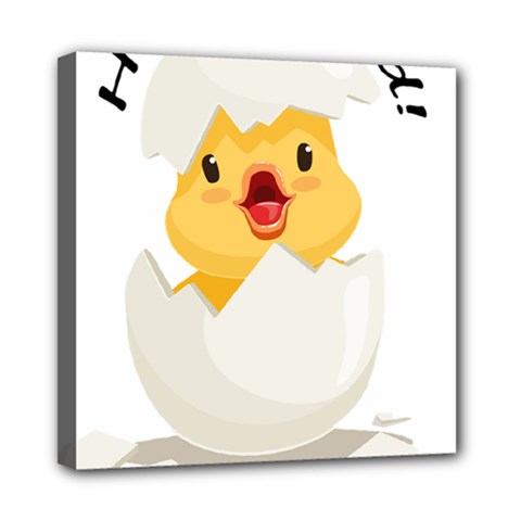 Cute Chick Mini Canvas 8  X 8  (stretched) by RuuGallery10