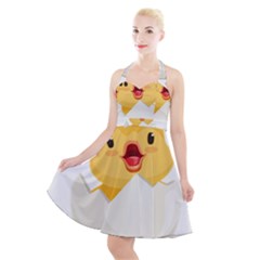 Cute Chick Halter Party Swing Dress 