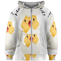 Cute Chick Kids  Zipper Hoodie Without Drawstring by RuuGallery10