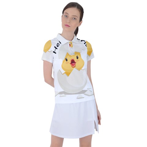 Cute Chick Women s Polo Tee by RuuGallery10