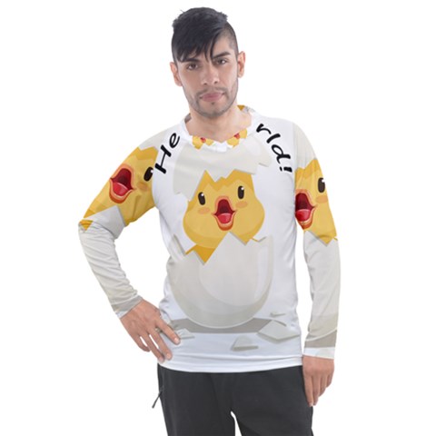 Cute Chick Men s Pique Long Sleeve Tee by RuuGallery10