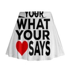 Do What Ur Heart Says Mini Flare Skirt by RuuGallery10