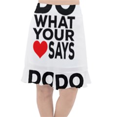 Do What Ur Heart Says Fishtail Chiffon Skirt by RuuGallery10