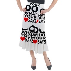 Do What Ur Heart Says Midi Mermaid Skirt by RuuGallery10