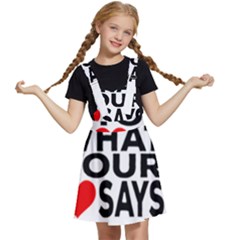 Do What Ur Heart Says Kids  Apron Dress by RuuGallery10