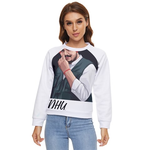 Moosewala Women s Long Sleeve Raglan Tee by Mayank