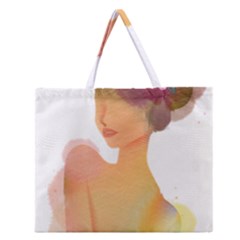 Lady Zipper Large Tote Bag by RuuGallery10