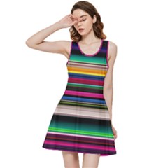 Horizontal Lines Colorful Inside Out Racerback Dress by Grandong