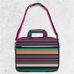 Horizontal Lines Colorful Macbook Pro 13  Shoulder Laptop Bag  by Grandong