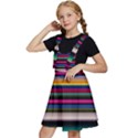 Horizontal Lines Colorful Kids  Apron Dress View2