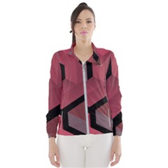 Blocks Abstract Pattern Art Women s Windbreaker by Grandong