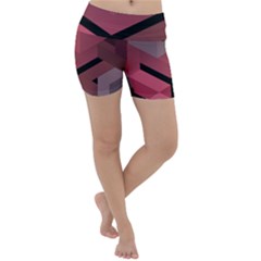 Blocks Abstract Pattern Art Lightweight Velour Yoga Shorts by Grandong