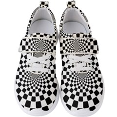 Geomtric Pattern Illusion Shapes Men s Velcro Strap Shoes by Grandong