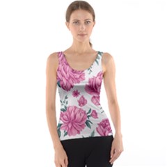 Pattern Flowers Texture Design Women s Basic Tank Top by Grandong