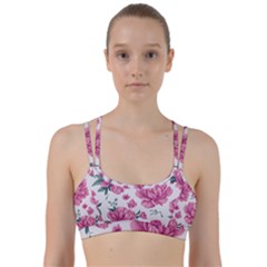 Pattern Flowers Texture Design Line Them Up Sports Bra by Grandong