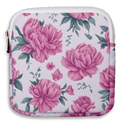 Pattern Flowers Texture Design Mini Square Pouch by Grandong