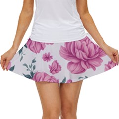 Pattern Flowers Texture Design Women s Skort by Grandong