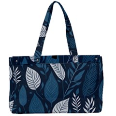 Pattern Flower Texture Canvas Work Bag by Grandong