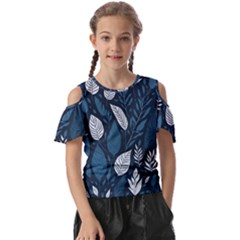 Pattern Flower Texture Kids  Butterfly Cutout Tee