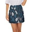 Pattern Flower Texture Mini Front Wrap Skirt View1