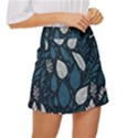 Pattern Flower Texture Mini Front Wrap Skirt View3