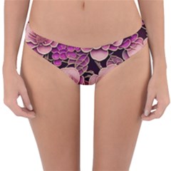 Plum Blossom Blossom Reversible Hipster Bikini Bottoms by Grandong