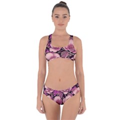 Plum Blossom Blossom Criss Cross Bikini Set by Grandong