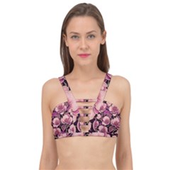 Plum Blossom Blossom Cage Up Bikini Top by Grandong