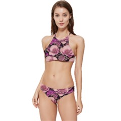 Plum Blossom Blossom Banded Triangle Bikini Set by Grandong