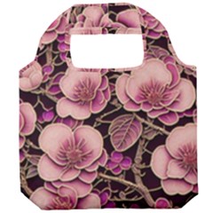 Plum Blossom Blossom Foldable Grocery Recycle Bag