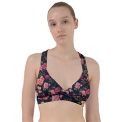 Flower Pattern Sweetheart Sports Bra by Grandong