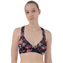 Flower Pattern Sweetheart Sports Bra View1