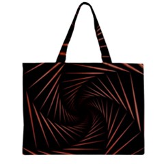 Wave Curve Abstract Art Backdrop Zipper Mini Tote Bag by Grandong