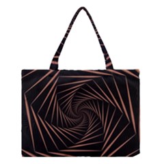 Wave Curve Abstract Art Backdrop Medium Tote Bag by Grandong