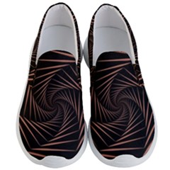 Wave Curve Abstract Art Backdrop Men s Lightweight Slip Ons by Grandong