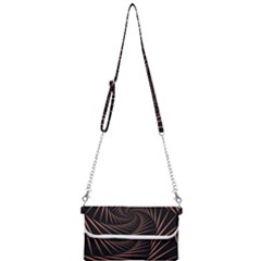 Wave Curve Abstract Art Backdrop Mini Crossbody Handbag by Grandong