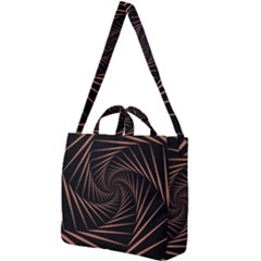 Wave Curve Abstract Art Backdrop Square Shoulder Tote Bag by Grandong