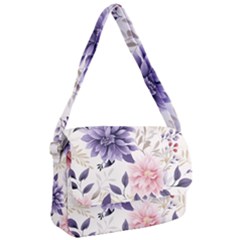 Flowers Pattern Floral Courier Bag by Grandong