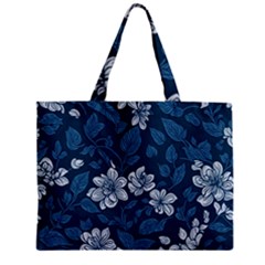 Pattern Flowers Design Nature Zipper Mini Tote Bag by Grandong