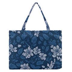 Pattern Flowers Design Nature Zipper Medium Tote Bag by Grandong