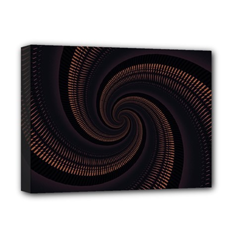 Wave Curves Abstract Art Backdrop Deluxe Canvas 16  X 12  (stretched)  by Grandong