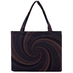 Wave Curves Abstract Art Backdrop Mini Tote Bag by Grandong