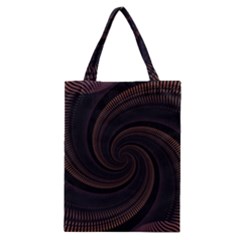 Wave Curves Abstract Art Backdrop Classic Tote Bag by Grandong