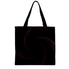 Wave Curves Abstract Art Backdrop Zipper Grocery Tote Bag by Grandong