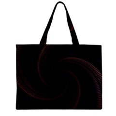 Wave Curves Abstract Art Backdrop Zipper Mini Tote Bag by Grandong