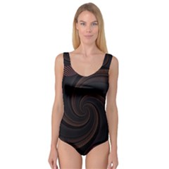 Wave Curves Abstract Art Backdrop Princess Tank Leotard  by Grandong