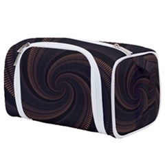 Wave Curves Abstract Art Backdrop Toiletries Pouch by Grandong